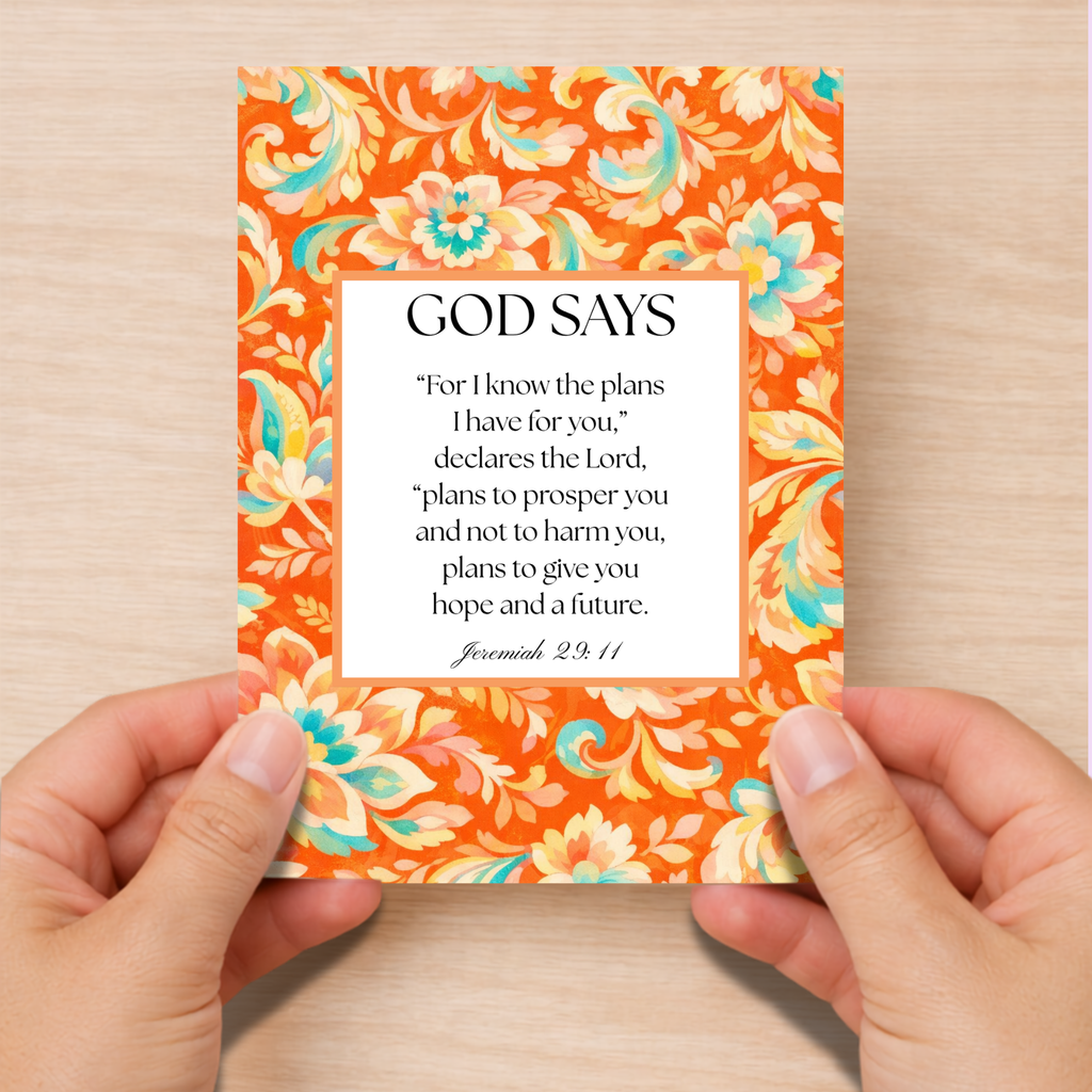 Christian Floral  Birthday Cards for Women 4 pack