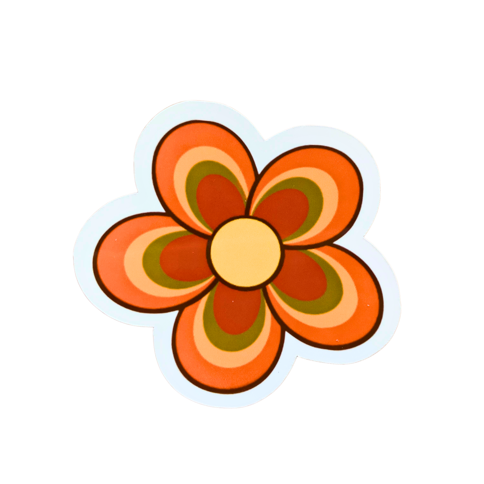 Holy Retro flower vinyl sticker