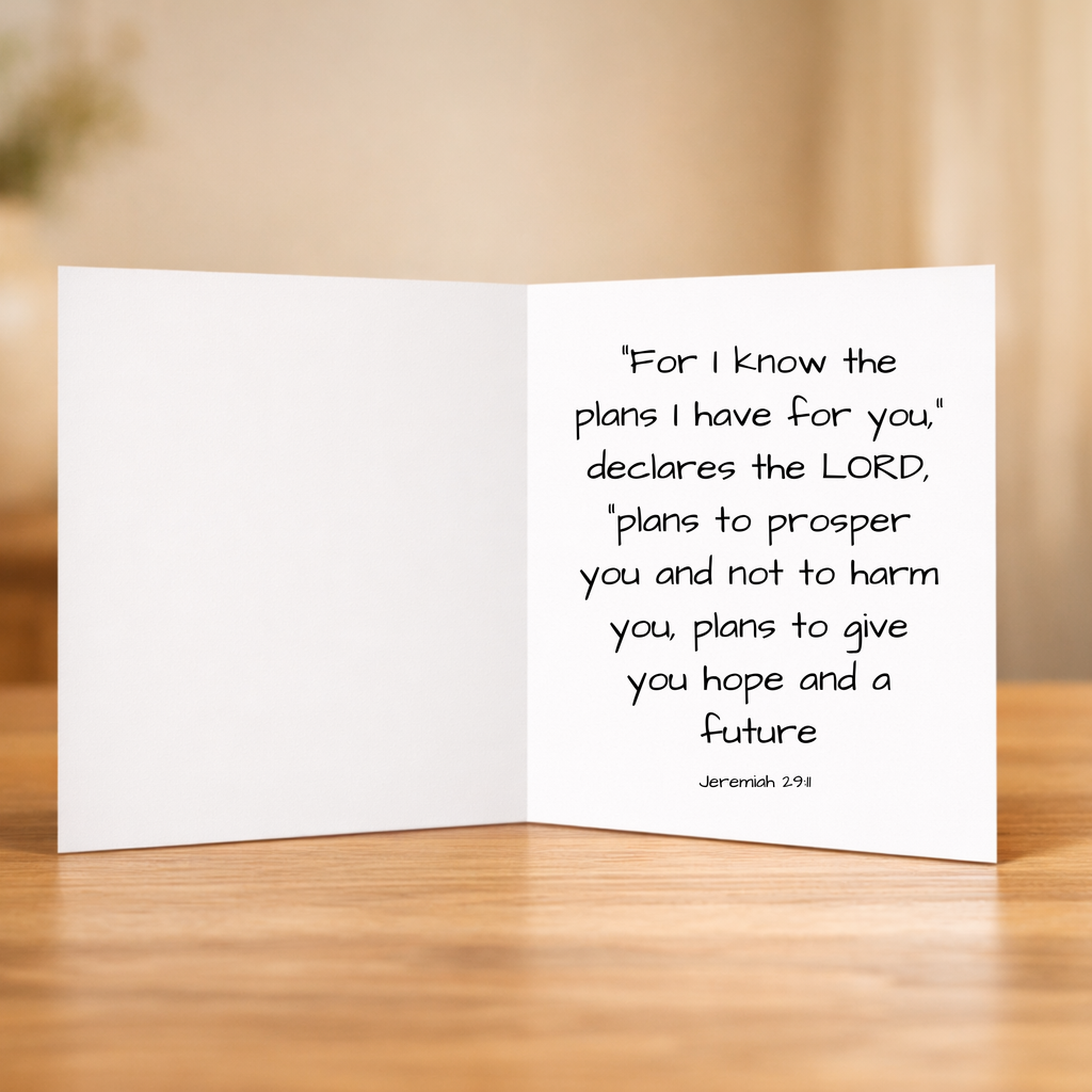 For I know the plans I have for you greeting card