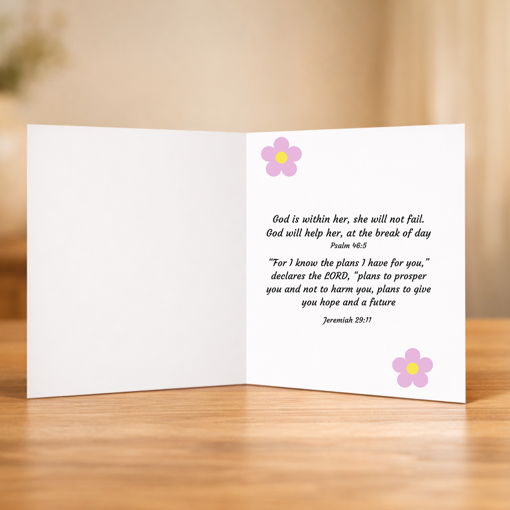 Women of God flower greeting card