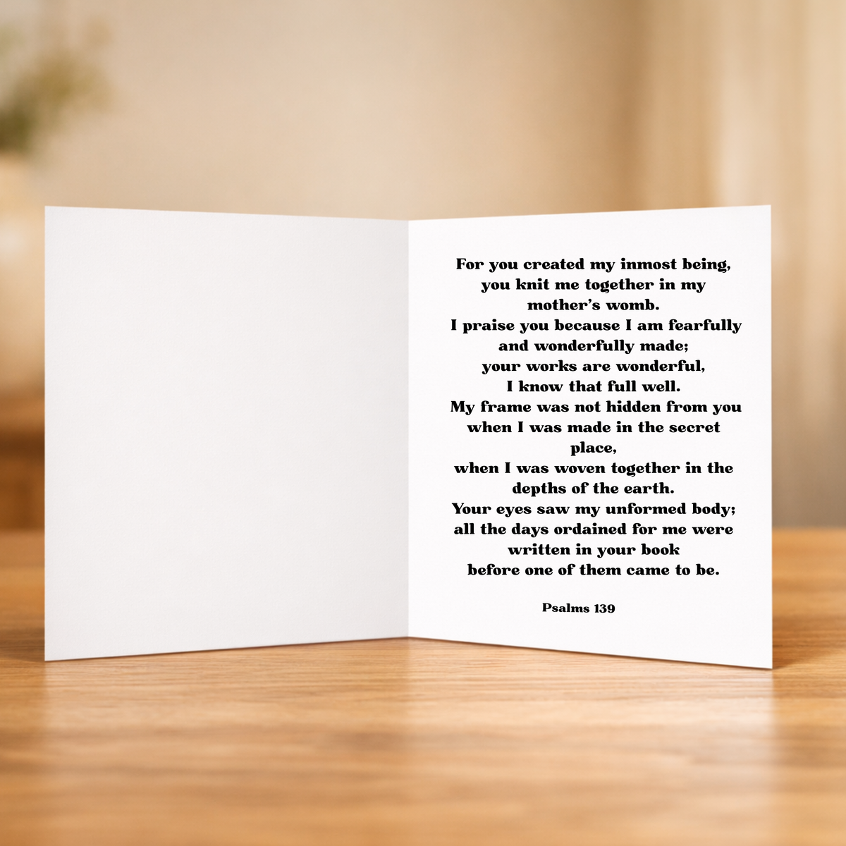 Created for such a time as this greeting card