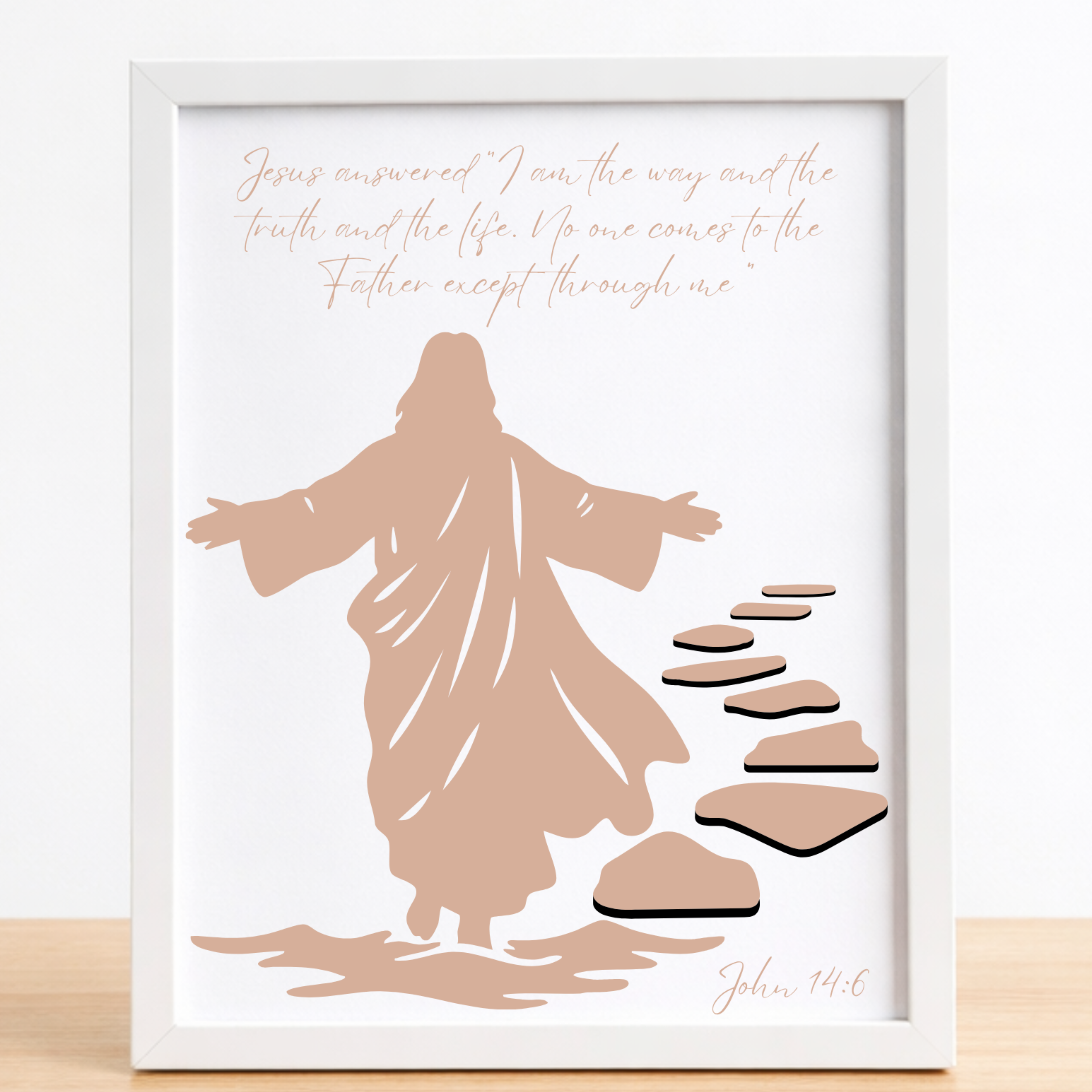 Jesus is the way John 14:6 -8.5x 11 photo print