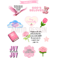 God's Girl sticker sheet Digital Download