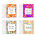 Christian Floral  Birthday Cards for Women 4 pack