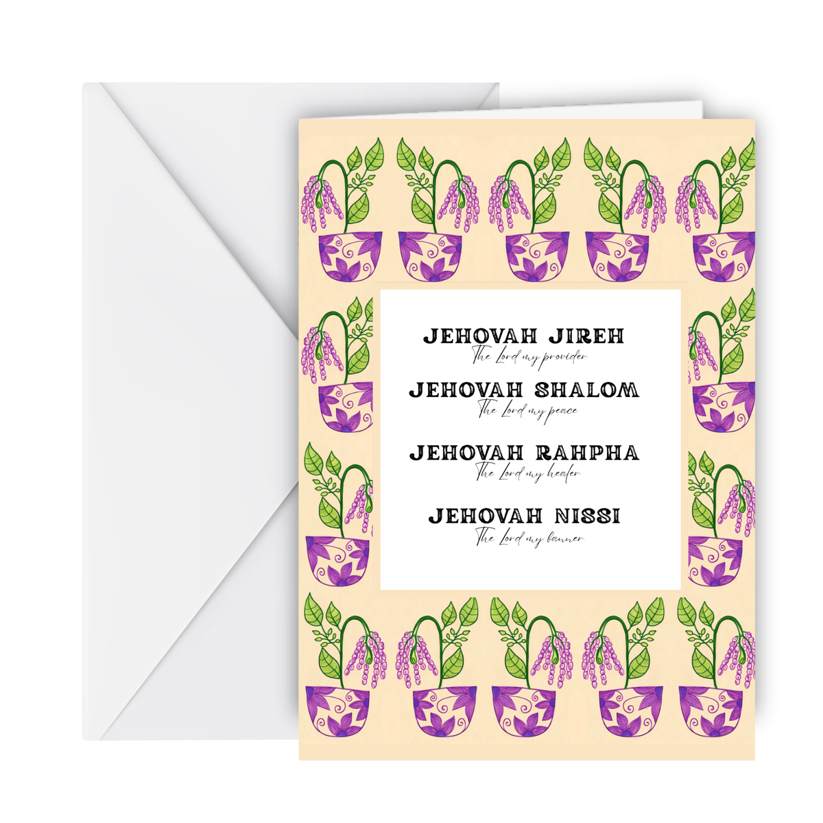 Names of God plant-lover card