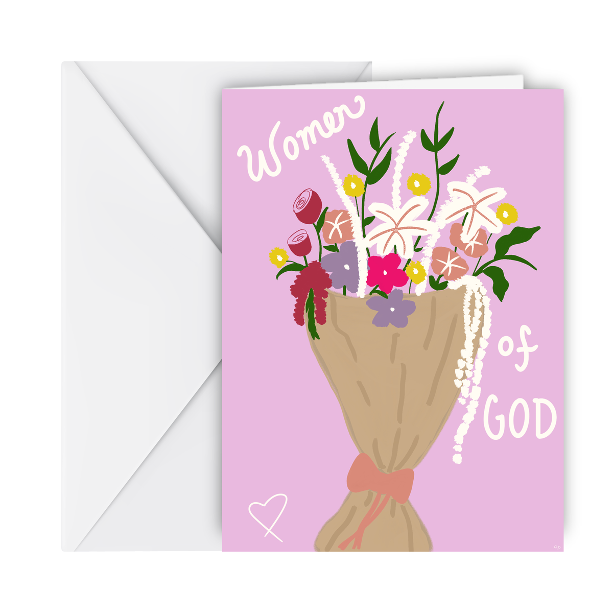Women of God flower greeting card